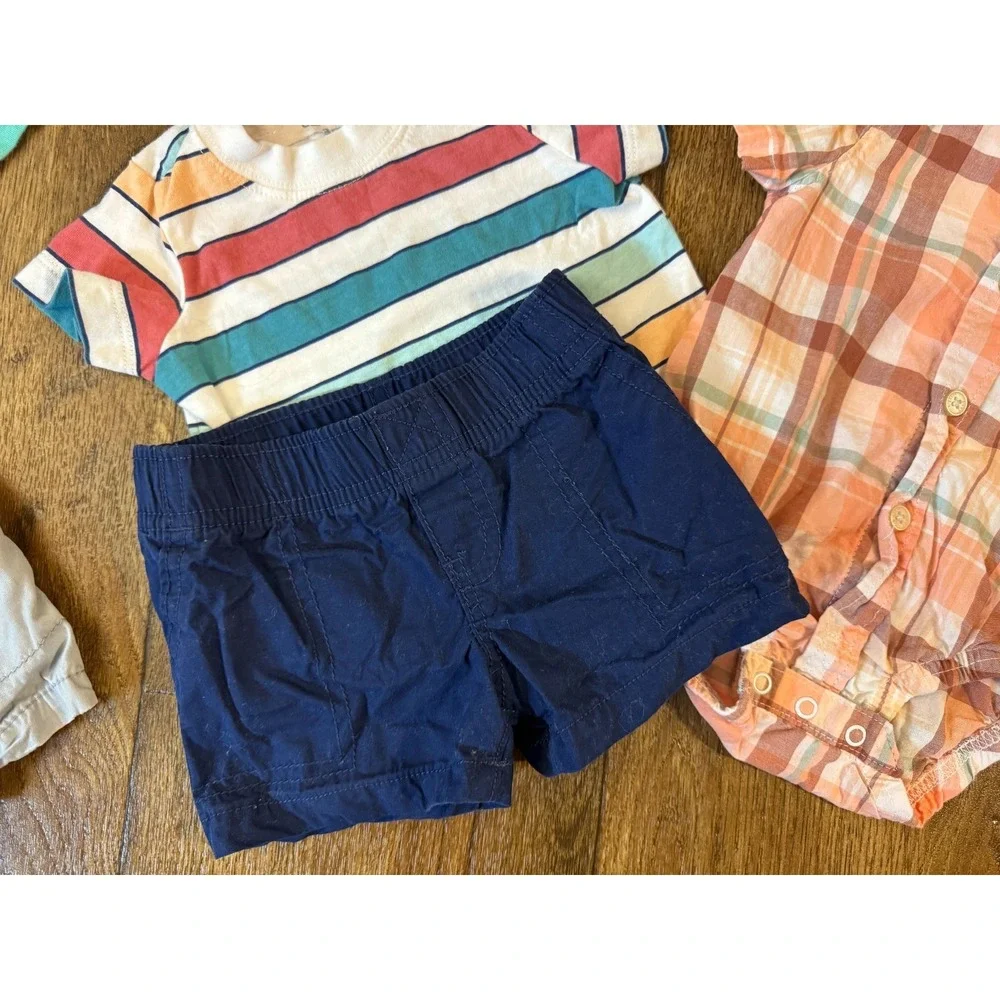 Baby Boy 3 Months Summer Clothes Bundle Outfits Shorts Shirts Bundle Lot Carters